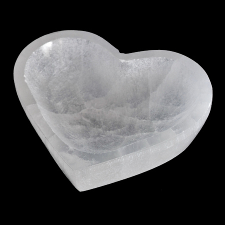 piattino cuore selenite