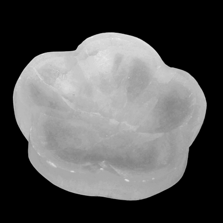 piattino fiore selenite