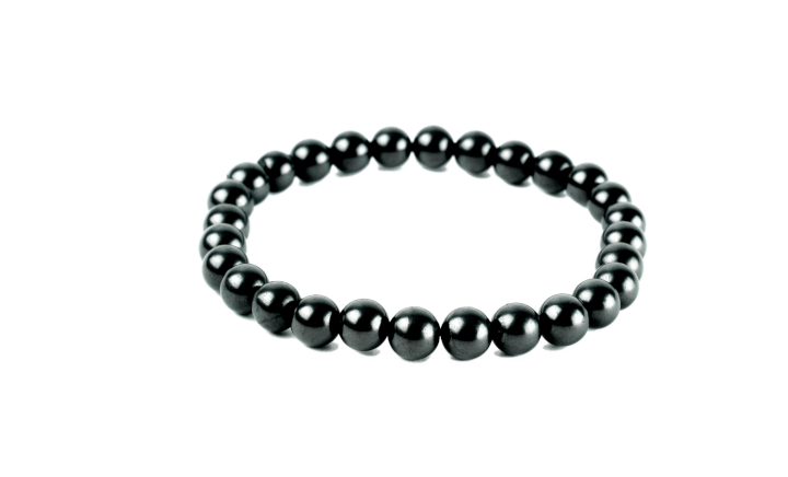 pendente in shungite - forma tonda con orma